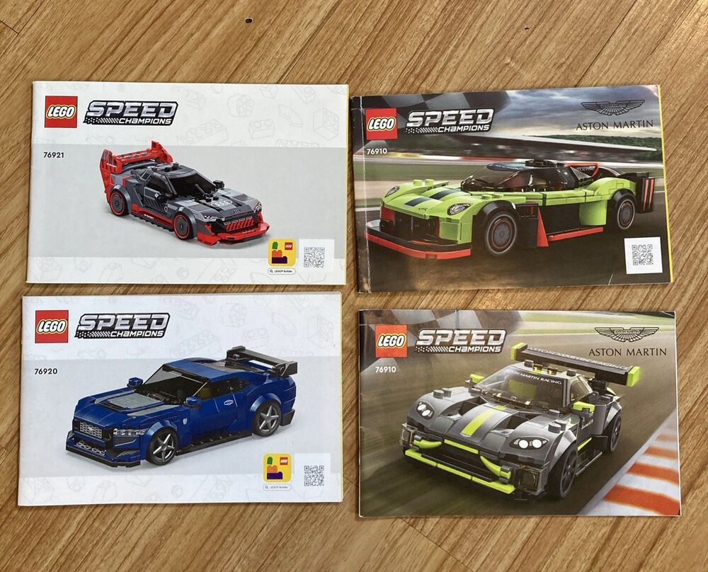 Lego Speed Champions Instruction Manuals Sets 76921, 76920, 76910 Aston Martin‎